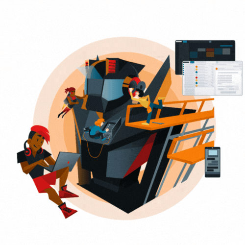 Digital Workplace Illustration